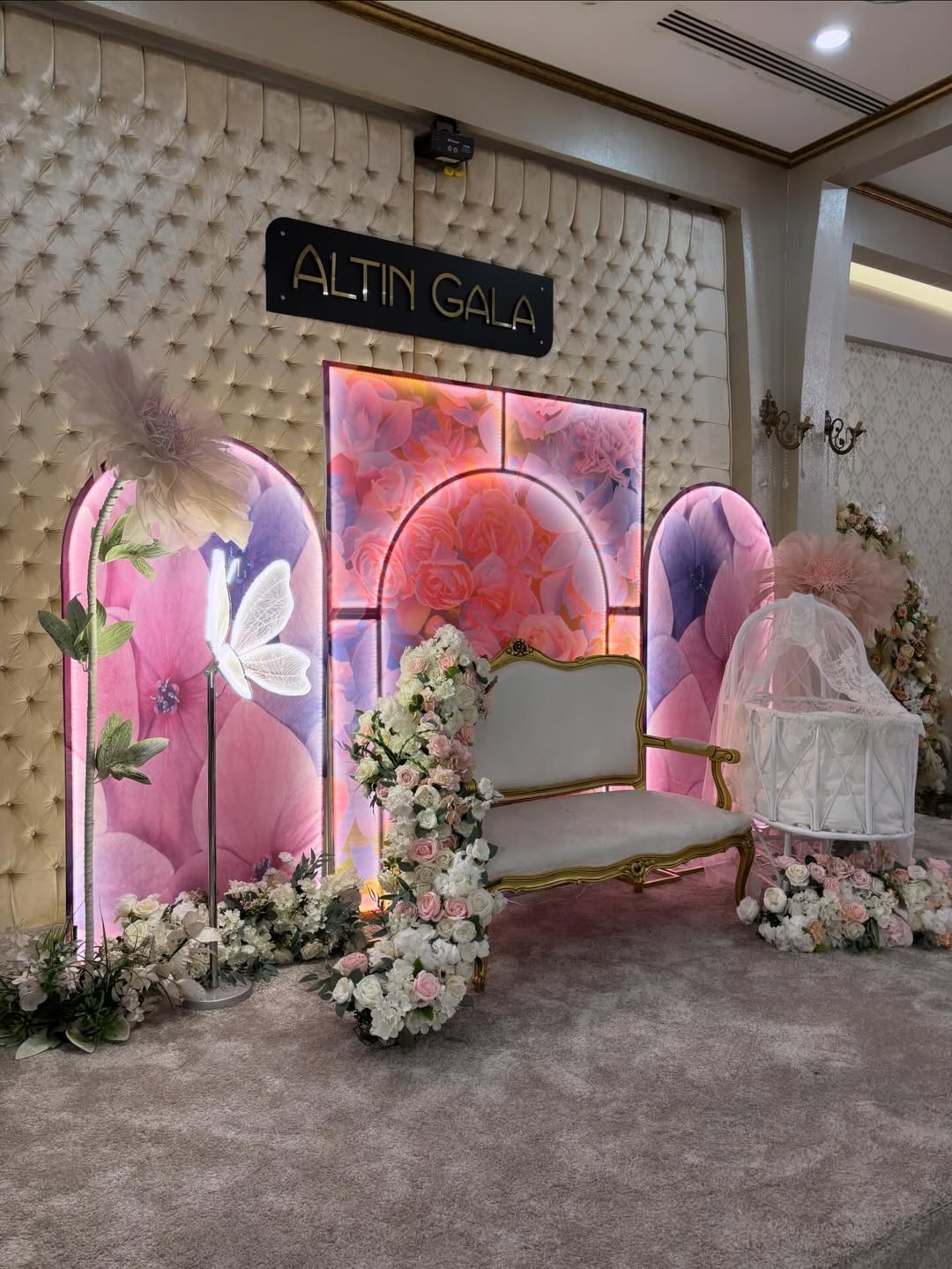 Altın Gala Bursa mevlit organizasyonu için hazırlanan konsept alan